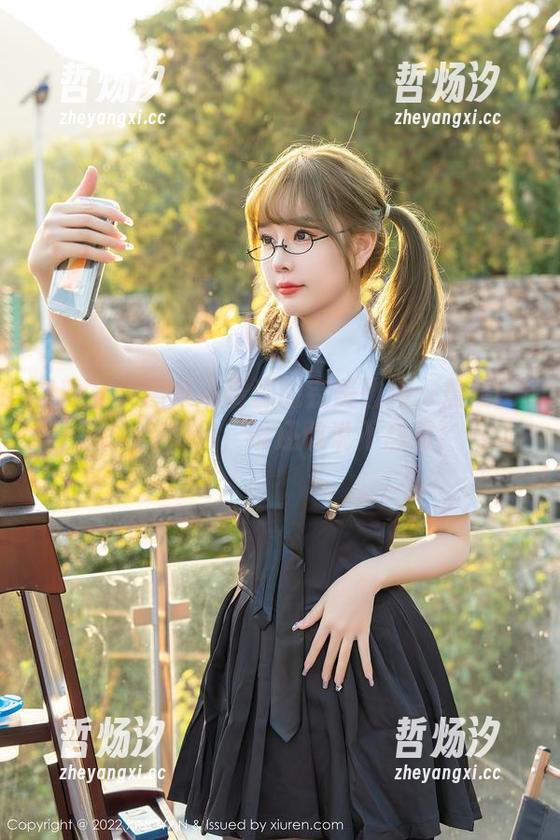 星颜社 - 图集与资源的完美碰撞：晨晨Cherry黑色，谁还敢说不想看！